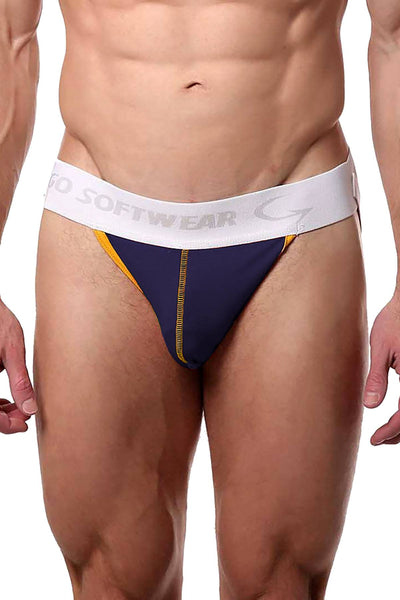 Go Softwear Navy/Yellow Cal Classic Jock