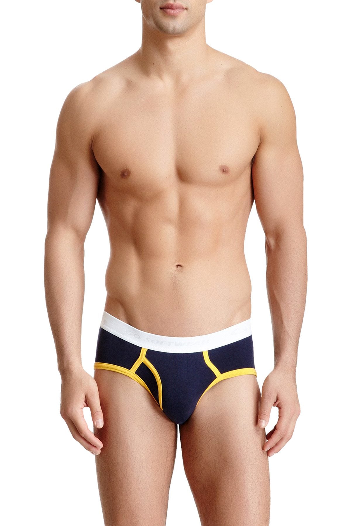 Go Softwear Navy/Yellow California Classic Boy Brief