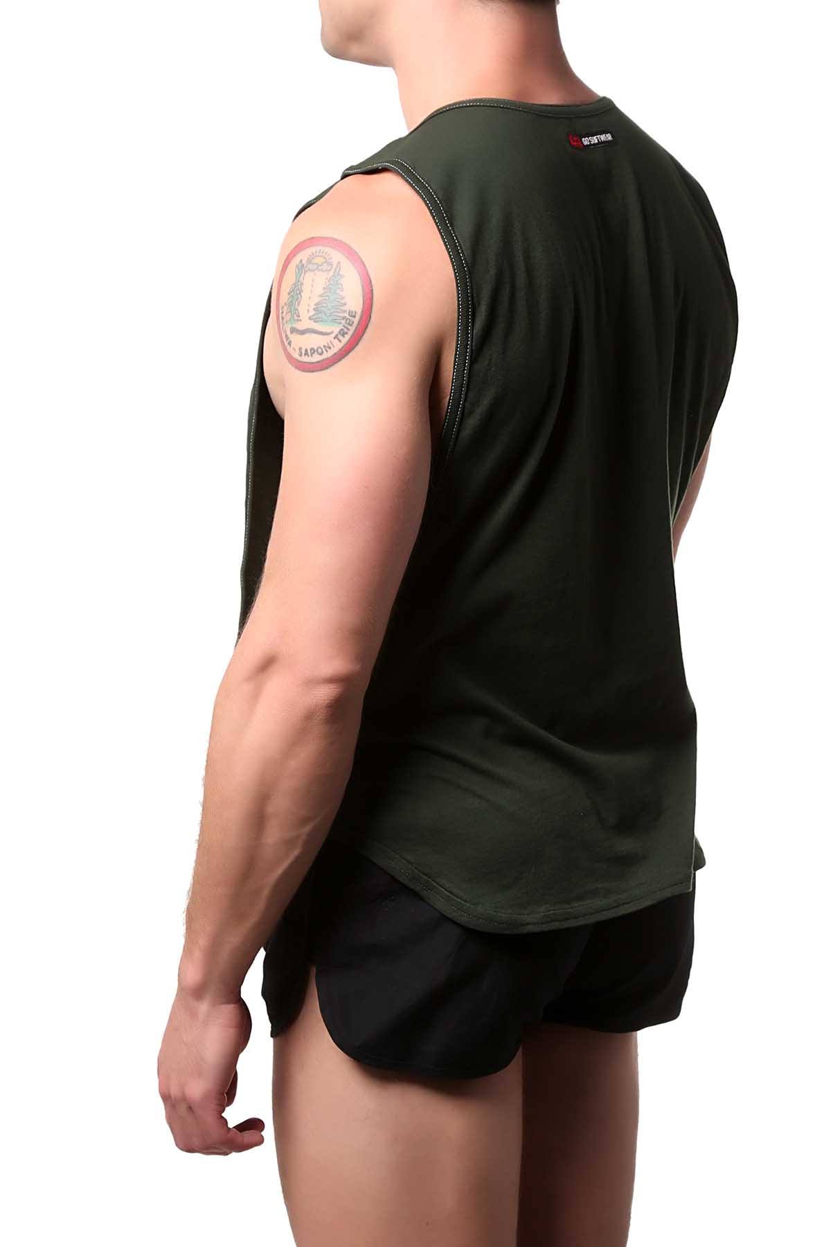 Go Softwear Olive-Green Air Muscle Tee