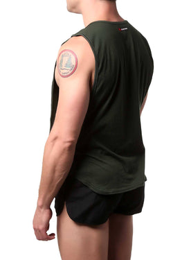 Go Softwear Olive-Green Air Muscle Tee thumbnail 2
