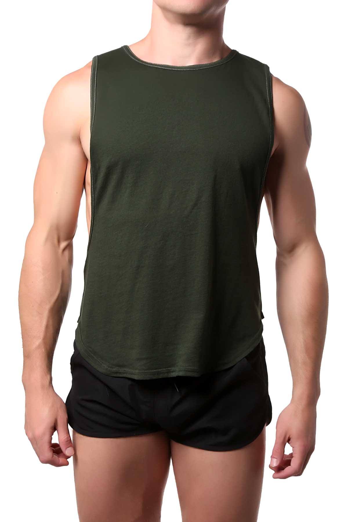 Go Softwear Olive-Green Air Muscle Tee