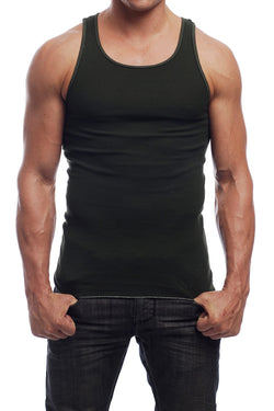 Go Softwear Olive Rib Tank-Top thumbnail 1