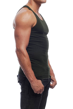 Go Softwear Olive Rib Tank-Top thumbnail 2