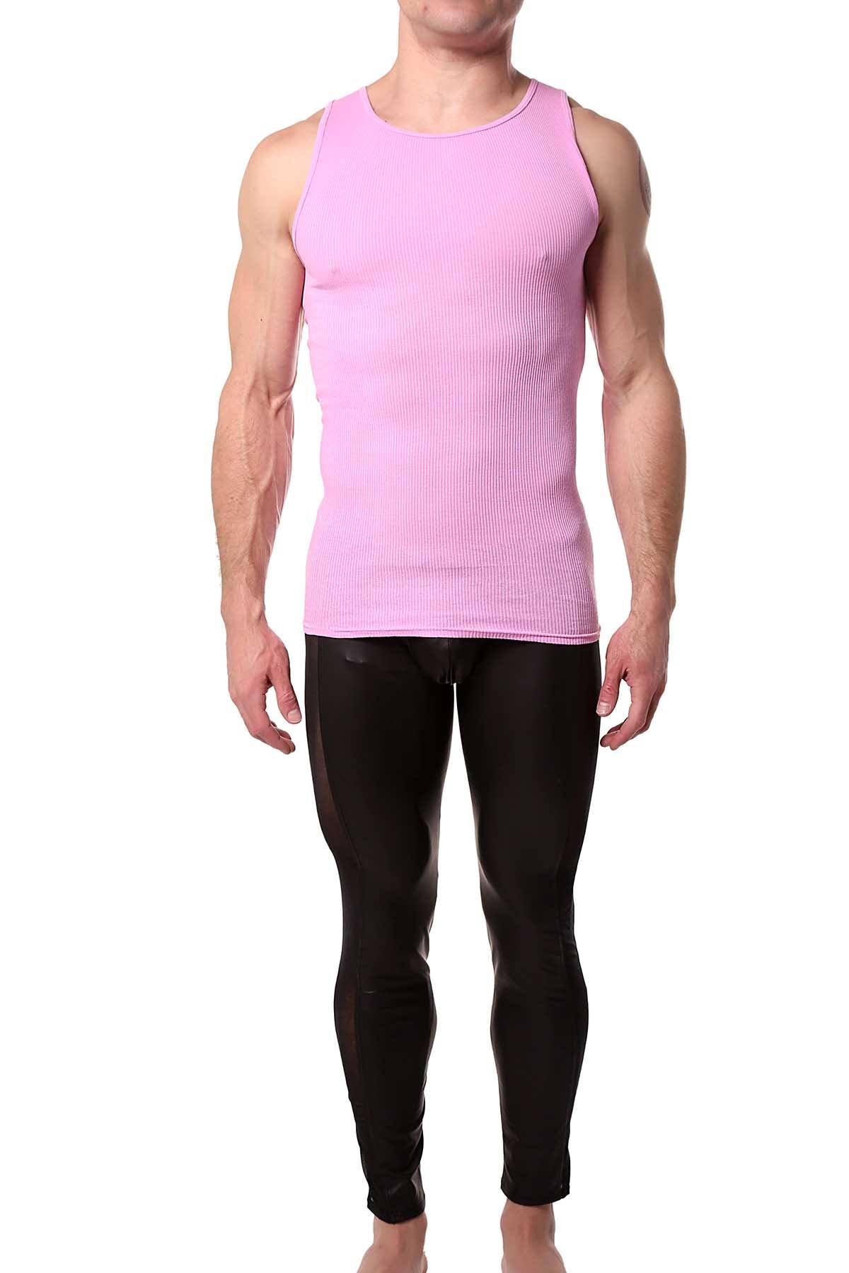 Go Softwear Pink Rib Tank-Top