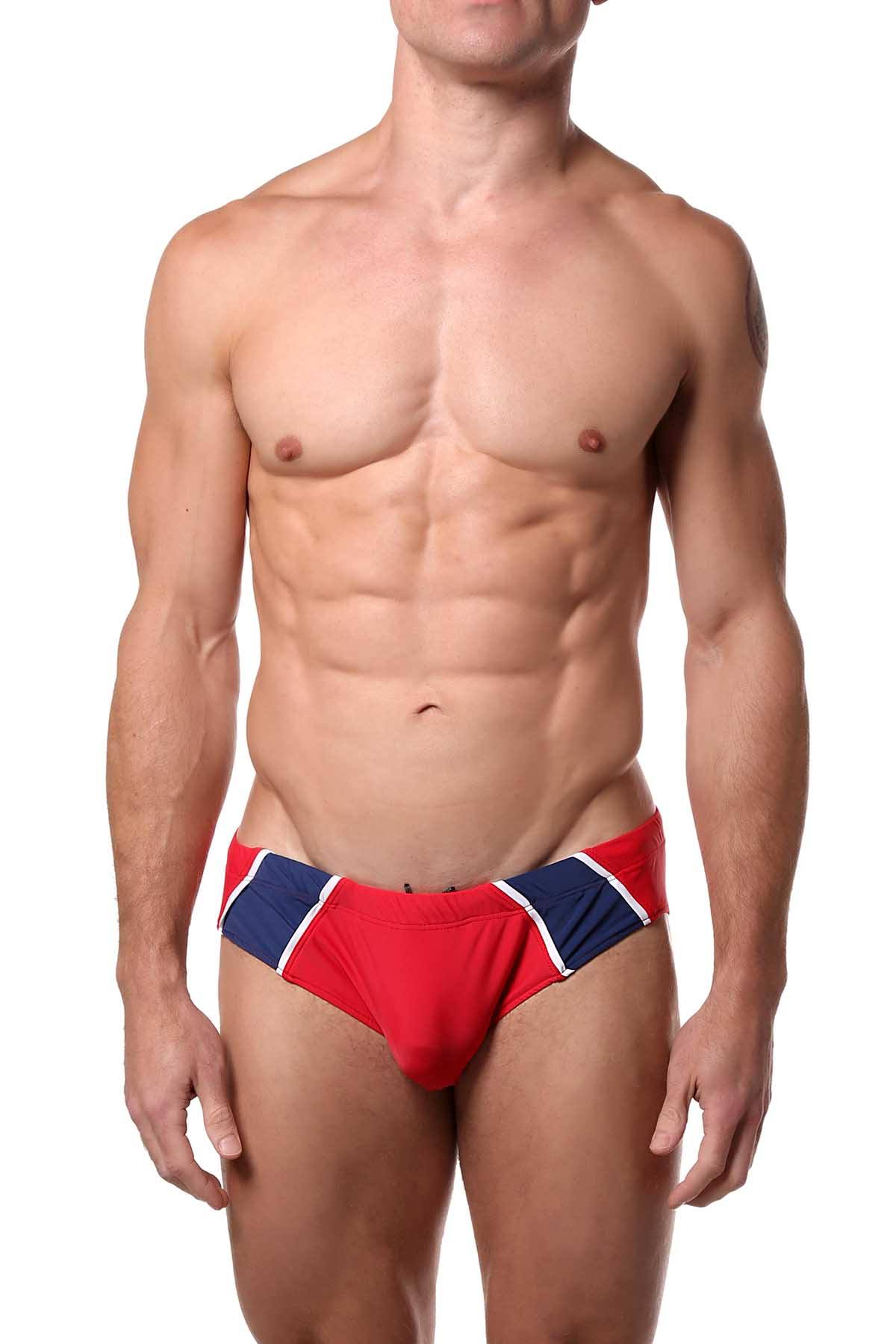 Go Softwear Red/Navy Axel Swim Bikini