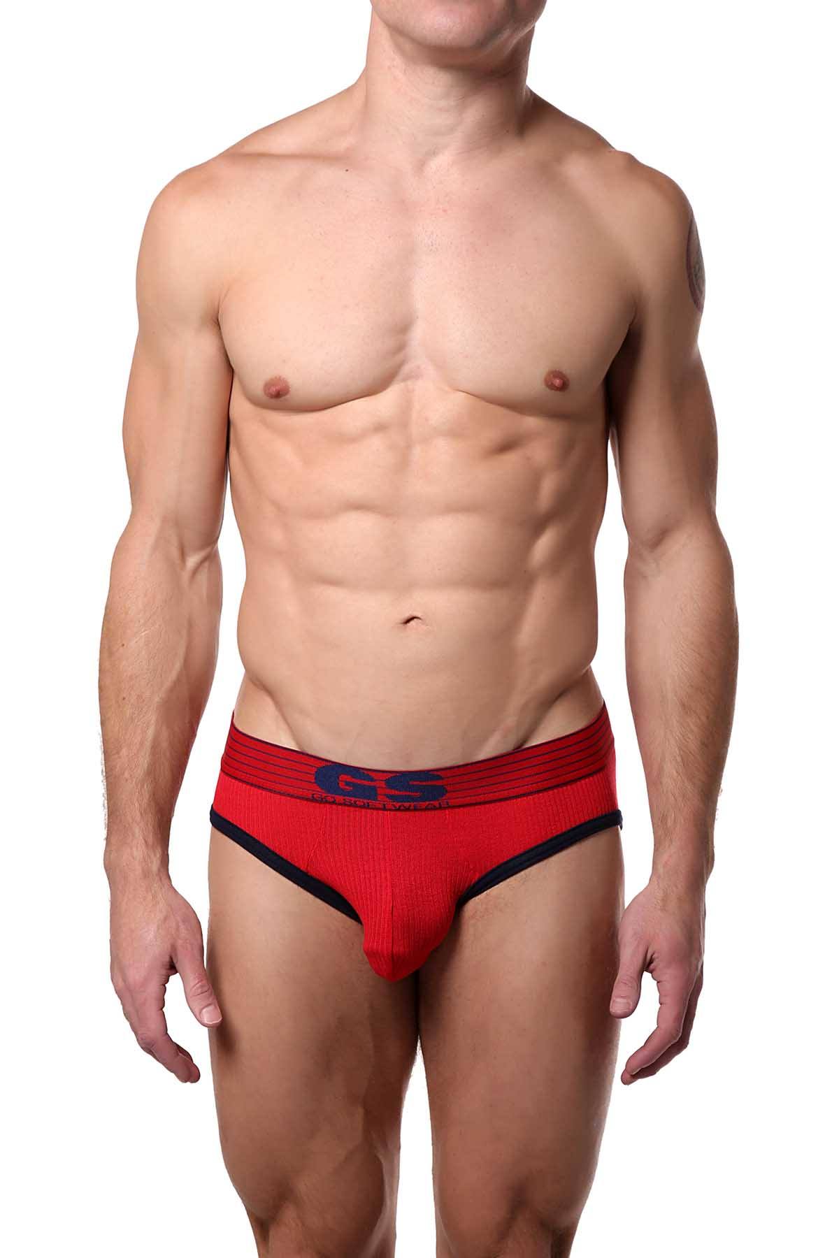 Go Softwear Red/Navy Pop Volt Reveal Jock-Brief