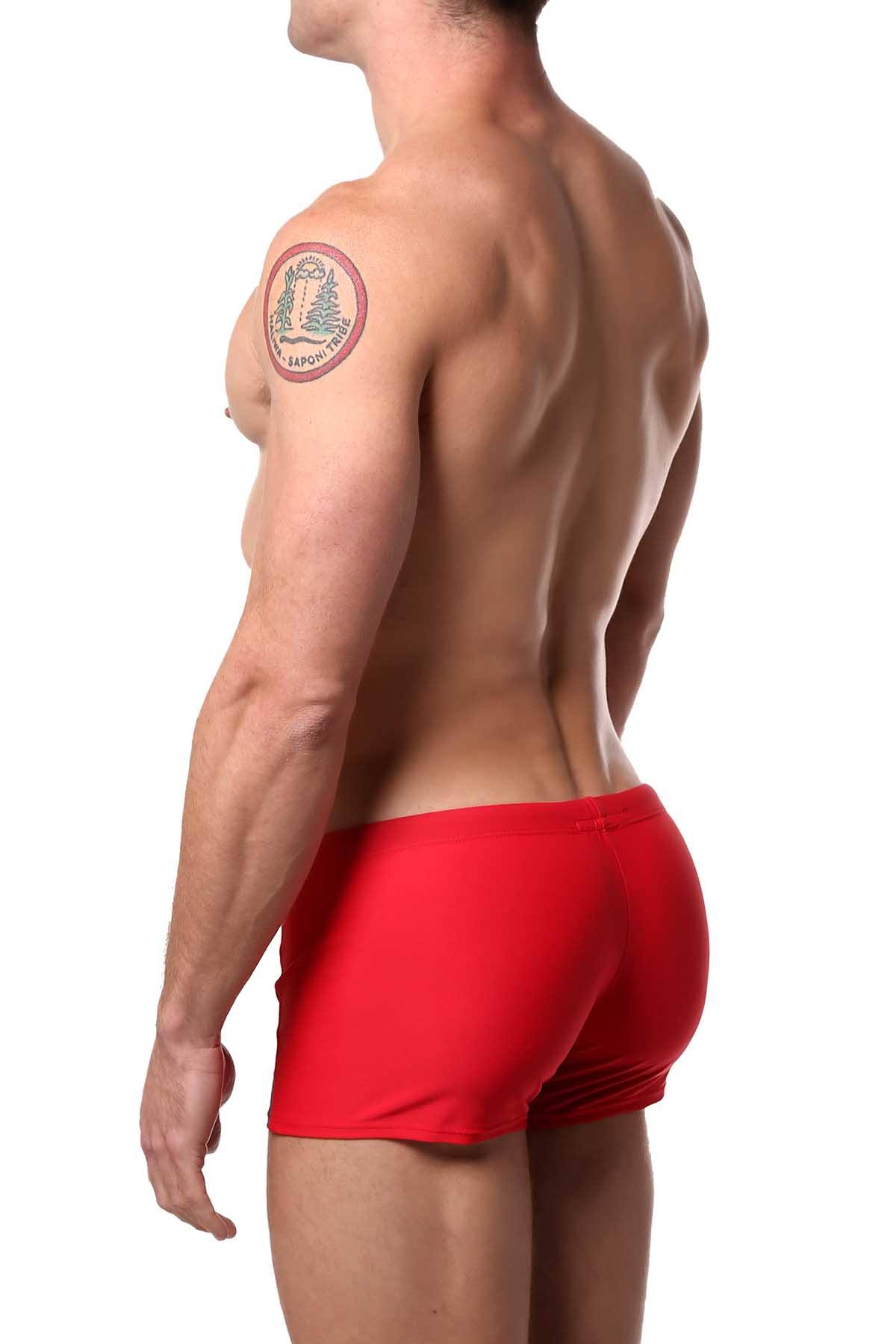 Go Softwear Red/Navy Victor Square-Cut C-Ring Brief