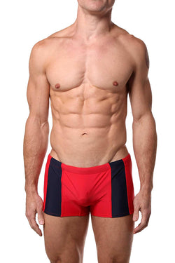 Go Softwear Red/Navy Victor Square-Cut C-Ring Brief thumbnail 1
