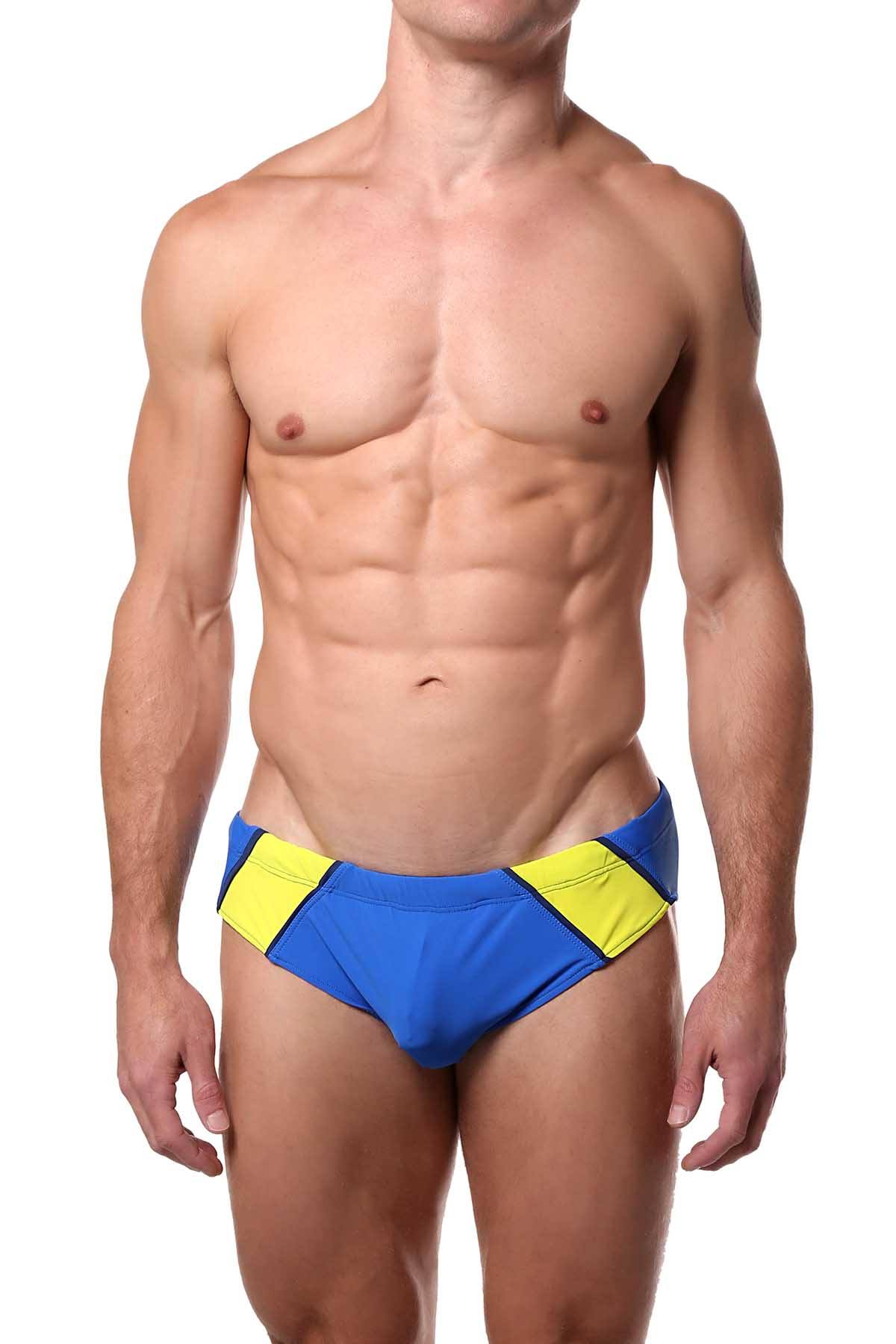 Go Softwear Royal/Yellow Axel Swim Bikini