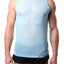 Go Softwear Sky-Blue 4-PLAY Mesh Tank Top