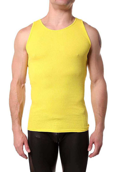 Go Softwear Sunshine-Yellow Rib Tank-Top