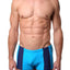 Go Softwear Turquoise/Navy Victor Square-Cut C-Ring Brief