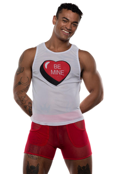 Go Softwear White Be Mine Tank Top