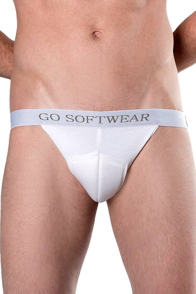 Go Softwear White Front-Padded Sculpt Jock