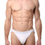 Go Softwear White Male-Enhancer Double-Padded Pouch/Butt Bikini Brief
