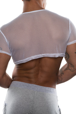 Go Softwear White Pool Party Mesh Half Tee thumbnail 2