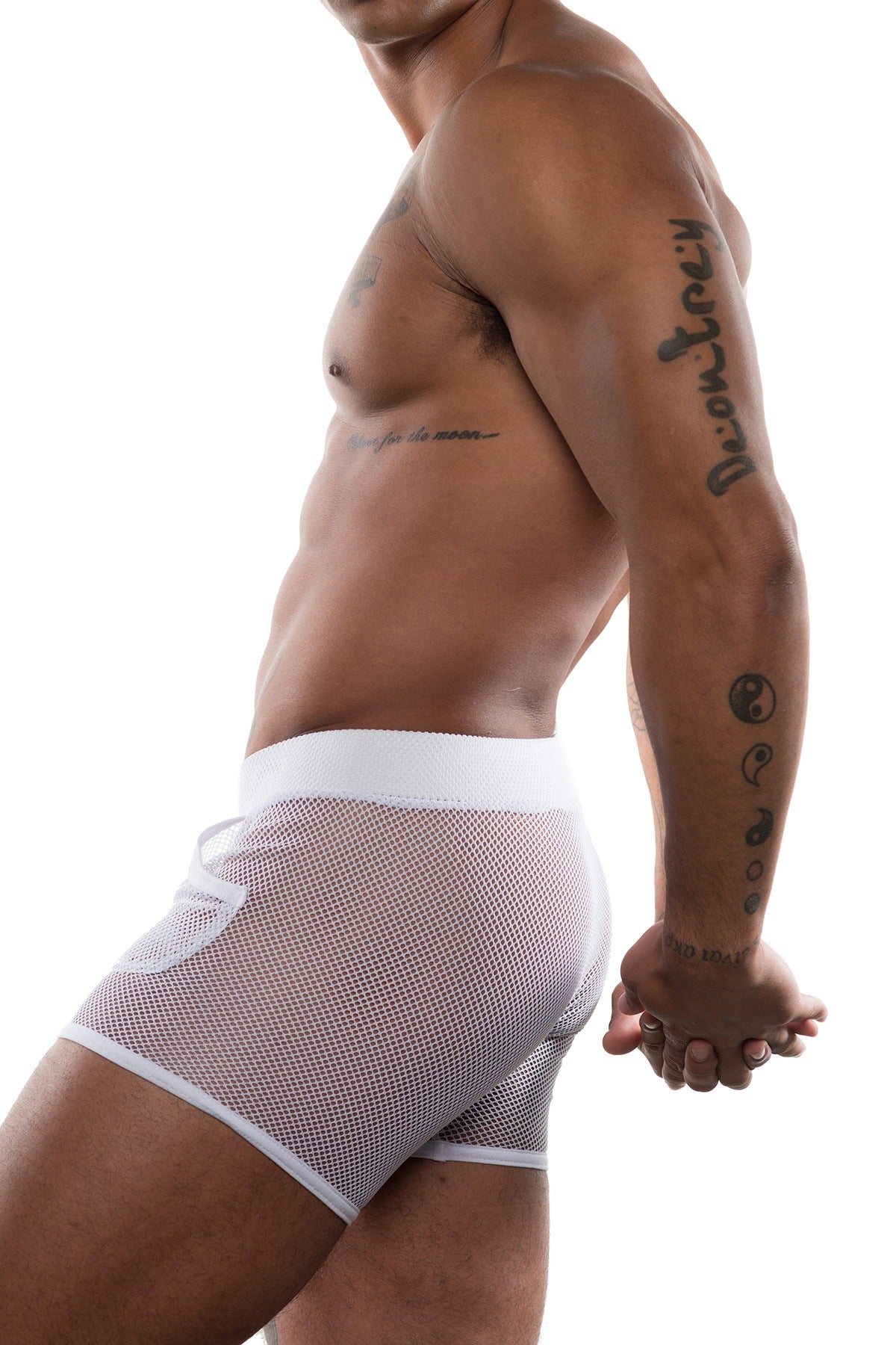 Go Softwear White Pool Party Mesh Shorts