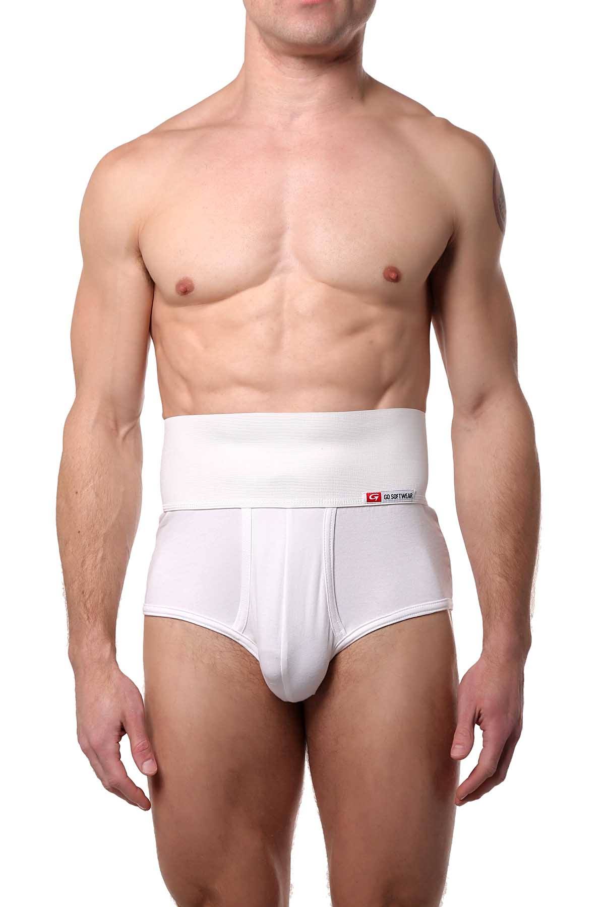 Go Softwear White Waist-Eliminator Brief