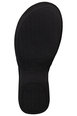Gold Toe Grey Solid/Striped Lizbeth Bow Memory-Foam Slippers thumbnail 4