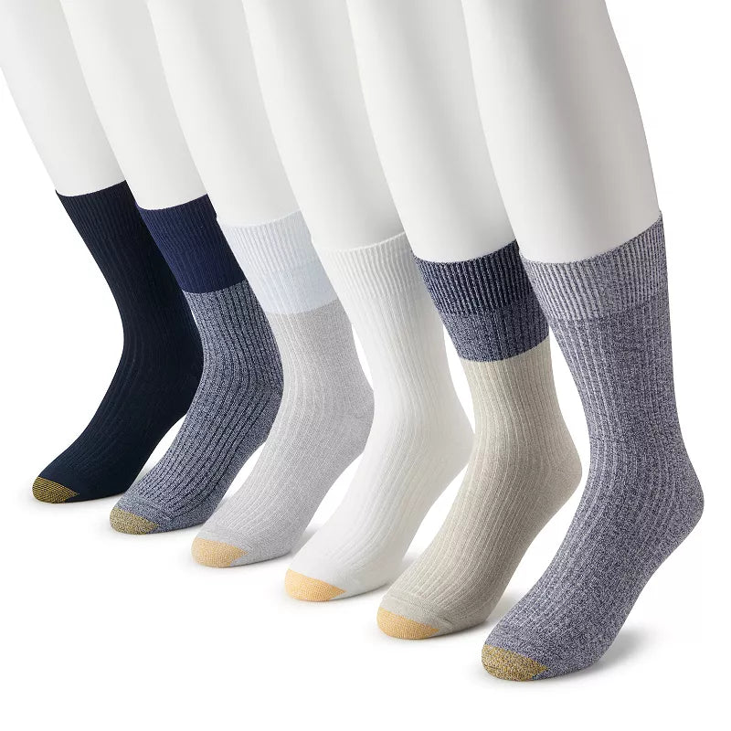Gold Toe Men's 6-Pk. Stanton Crew Socks