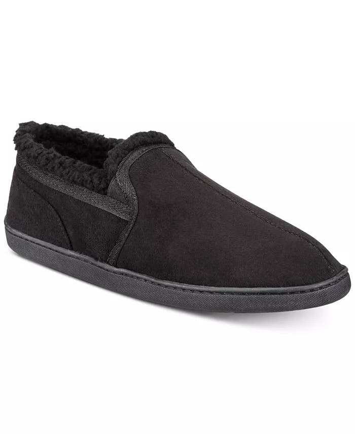 Gold Toe Men's Twin Gore Faux-Suede Slippers
