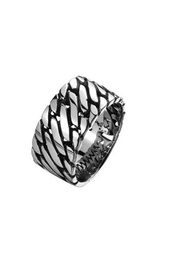 Gomaya Double Chain Stainless Steel Ring thumbnail 2