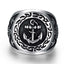 Gomaya Silver Anchor Stainless Steel Ring
