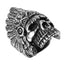 Gomaya Tribal Skull Stainless Steel Ring