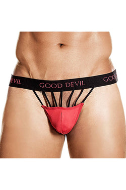 Good Devil Black/Red Caged-Front G-String thumbnail 2