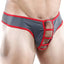 Good Devil Grey/Red Carnal Love Slip Thong