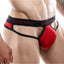 Good Devil Micro Cut Out Thong in Red/Black