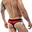 Good Devil Micro Cut Out Thong in Red/Black