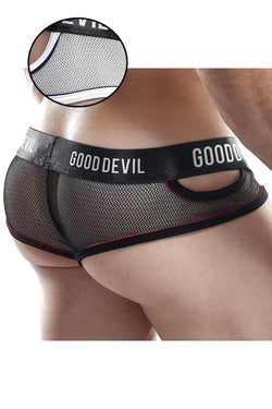 Good Devil Net Mesh Keyhole Trunk in White thumbnail 2