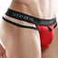 Good Devil Red/Black Side Strap Contouring Thong