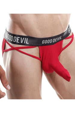 Good Devil Red Very Strappy Jockstrap thumbnail 1