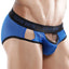 Good Devil Royal Blue Sheer Open Front Brief