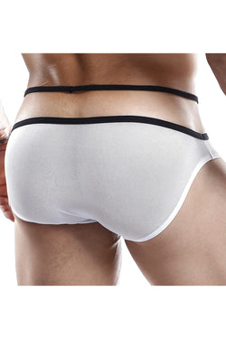 Good Devil White Mesh Versatile Strap Keyhole Bikini Brief thumbnail 2