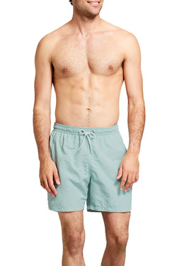 Goodfellow & Co. Pale Mint 18" Big & Tall Elastic Waist Swim Trunk thumbnail 2