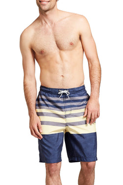 Goodfellow & Co. Yellow/Blue Big & Tall 21" Striped Boardshort thumbnail 2