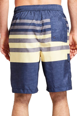 Goodfellow & Co. Yellow/Blue Big & Tall 21" Striped Boardshort thumbnail 3