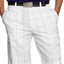 Greg Norman for Tasso Elba Bright-White Tech Plaid Golf Short