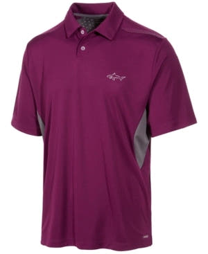 Greg Norman for Tasso Elba Men's Performance Sun Protection Polo perfect plum