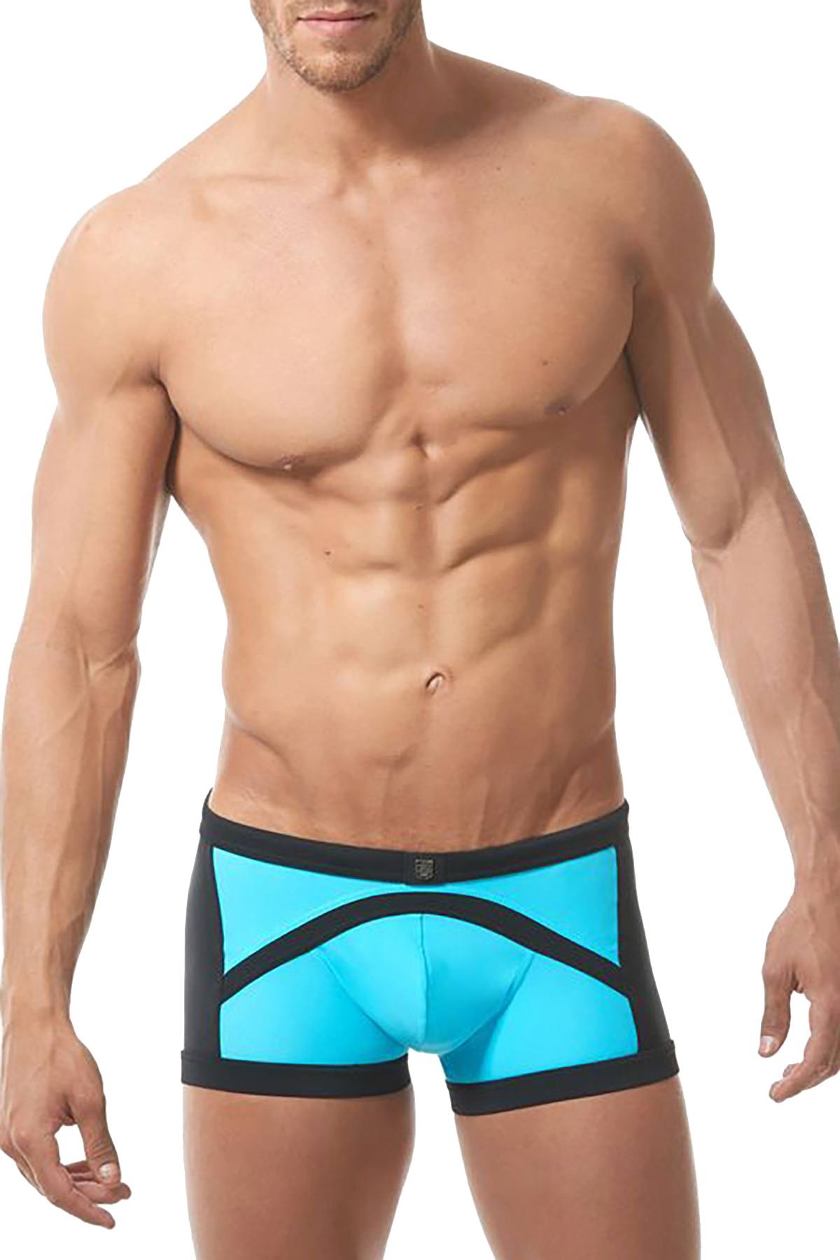 Gregg Homme Aqua/Black Sea Reef Swimwear Boxer Brief