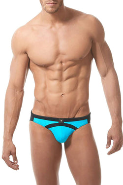 Gregg Homme Aqua/Black Sea Reef Swimwear Brief thumbnail 1