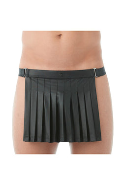 Gregg Homme Black 2.0 Faux Leather Backless Kilt thumbnail 1