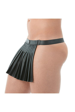 Gregg Homme Black 2.0 Faux Leather Backless Kilt thumbnail 4