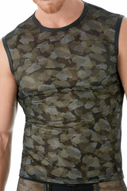 Gregg Homme Black Camo Mesh Tank Top thumbnail 1