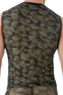Gregg Homme Black Camo Mesh Tank Top thumbnail 3