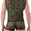 Gregg Homme Black Camo Mesh Tank Top