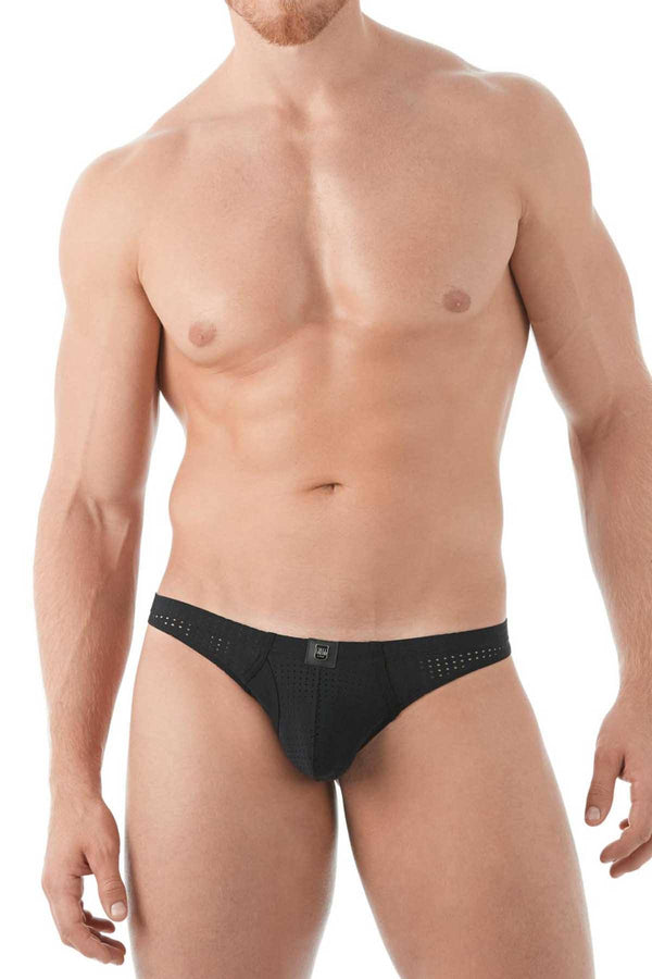 Gregg Homme Black Drive Breathable Performance Thong